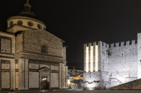Basilica Santa Maria delle Carceri Prato visione notturna